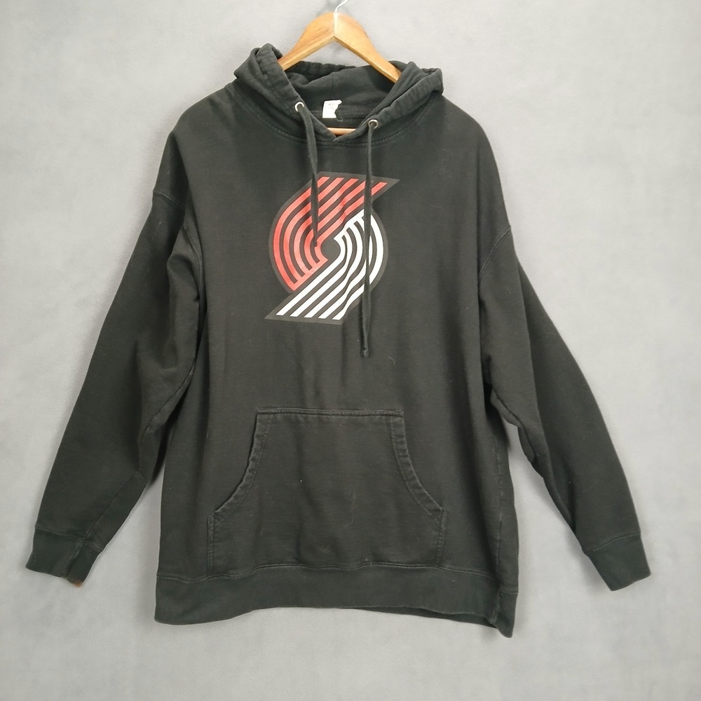 Portland Trail Blazers Hoodie Men XL Black‎ Independent Trading Basketball